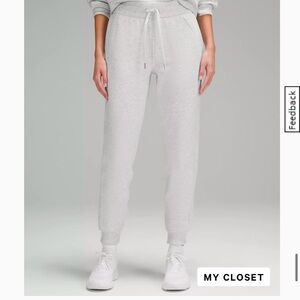 lululemon athletica Light Gray Jogger Track Pants